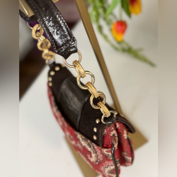 Dolce & Gabbana tapestry bag 2005 vintage RARE - Picture 4 of 12